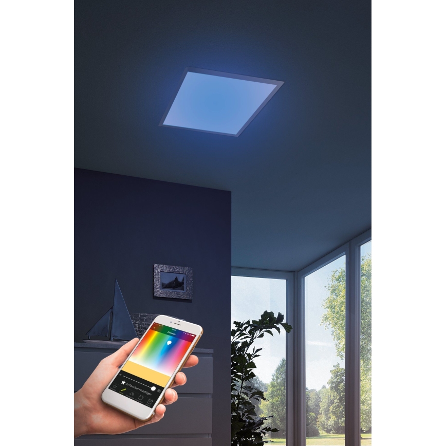 Eglo - Luminaire LED RVBW à intensité variable SALOBRENA-C LED/16W + télécommande