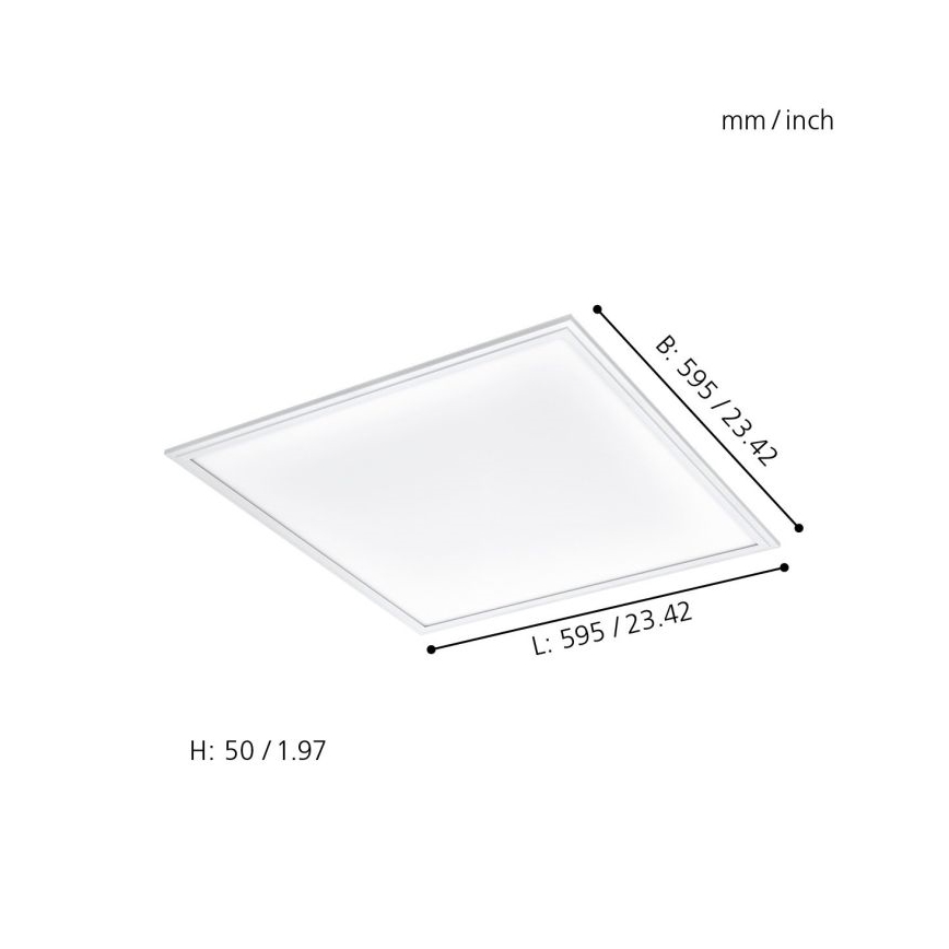 Eglo - Luminaire RGBW à intensité variable SALOBRENA-C LED/30,5W/230V + télécommande