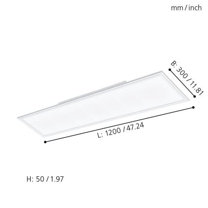 Eglo - Luminaire RGBW à intensité variable SALOBRENA-C LED/31W + télécommande
