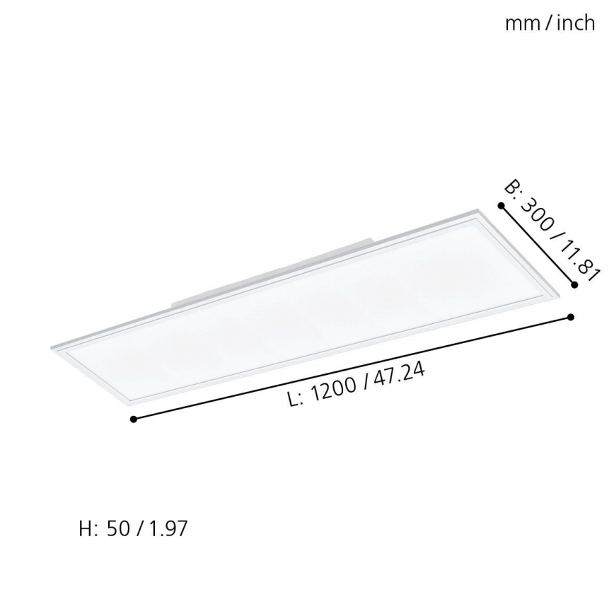 Eglo - Luminaire RGBW à intensité variable SALOBRENA-C LED/31W + télécommande