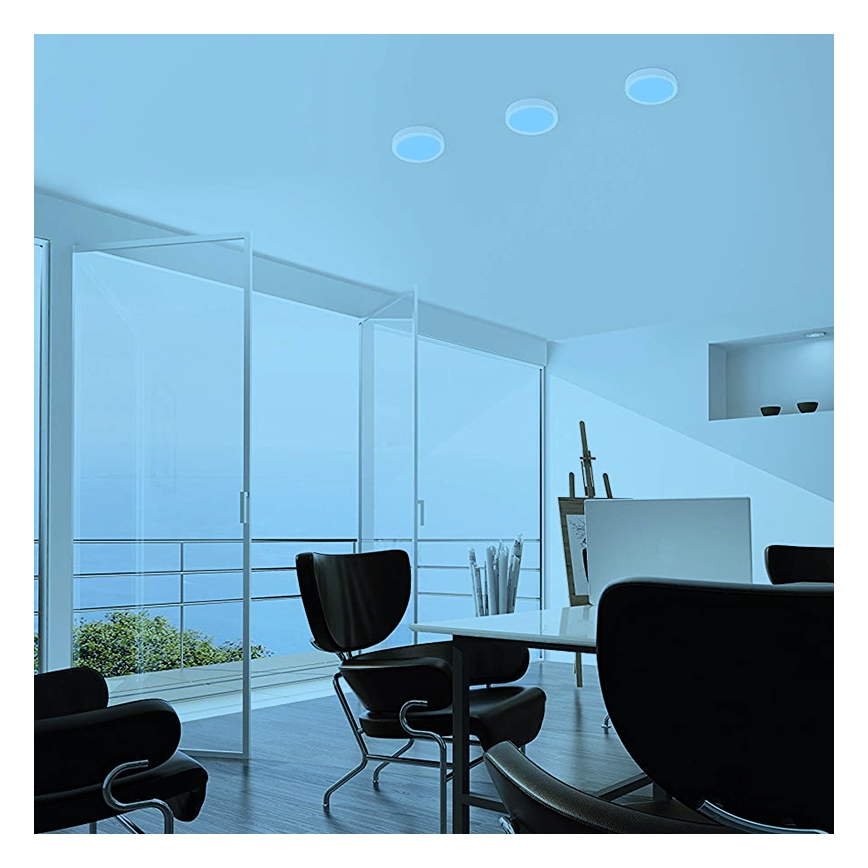 Eglo - Dimmbare LED-RGBW-Deckenleuchte FUEVA-C LED/15,6W/230V Bluetooth Ø 22,5 cm