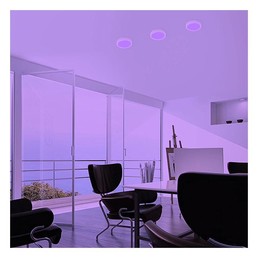 Eglo - Plafoniera LED RGB dimmerabile FUEVA-C LED/15,6W/230V bluetooth