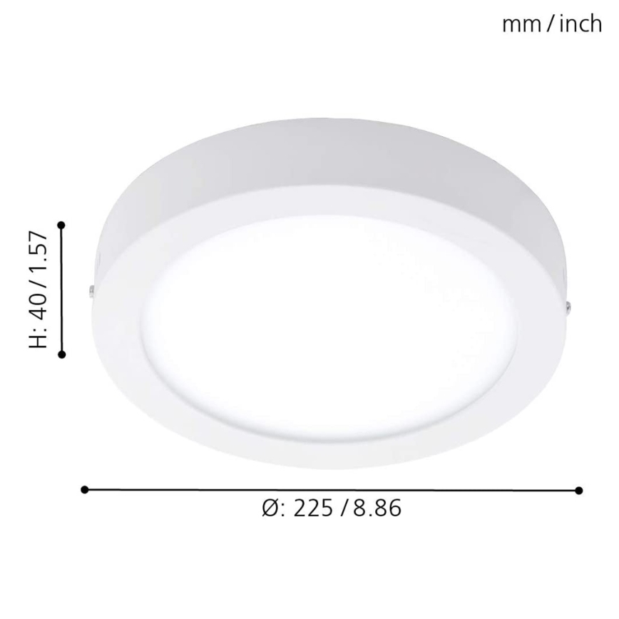 Eglo - Plafoniera LED RGB dimmerabile FUEVA-C LED/15,6W/230V bluetooth