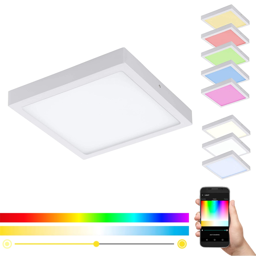 Eglo - Plafonnier LED RGBW à intensité variable FUEVA-C LED/21W/230V