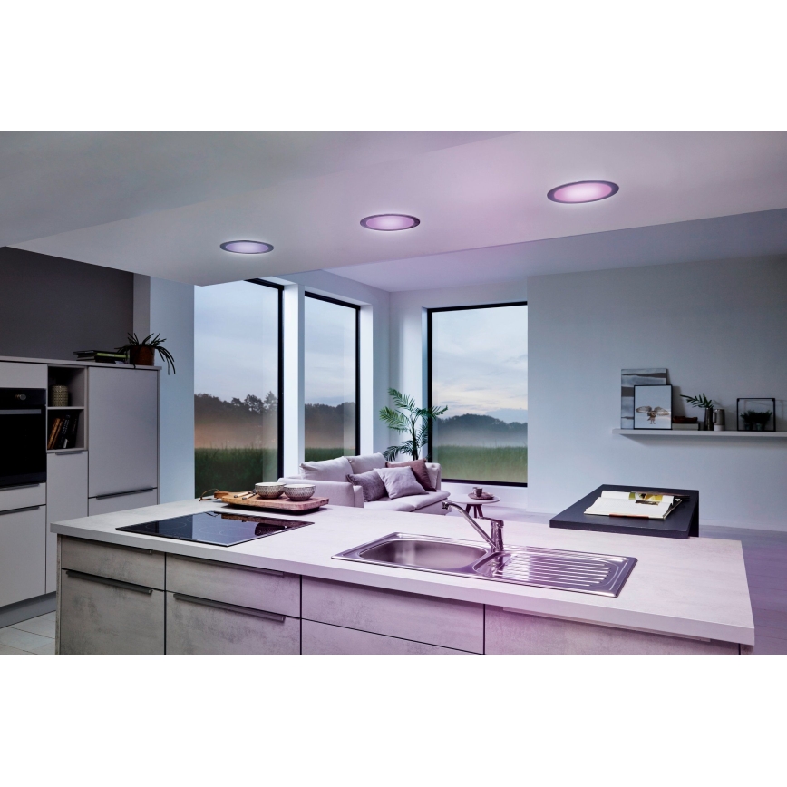 Eglo - LED RGB Lampada da incasso dimmerabile FUEVA-C LED/15,6W/230V Ø 22,5 cm