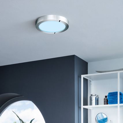 Eglo - Plafoniera LED RGBW dimmerabile FUEVA-C LED/15,6W/230V Bluetooth Ø 22,5 cm