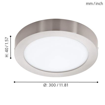 Eglo - LED RGB Deckenleuchte FUEVA-C LED/21W/230V