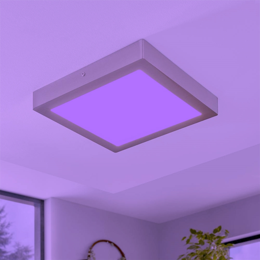 Eglo - Plafoniera LED RGBW dimmerabile FUEVA-C LED/21W/230V 30x30 cm