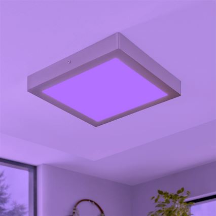Eglo - Plafonnier LED RGBW dimmable FUEVA-C LED/21W/230V 30x30 cm