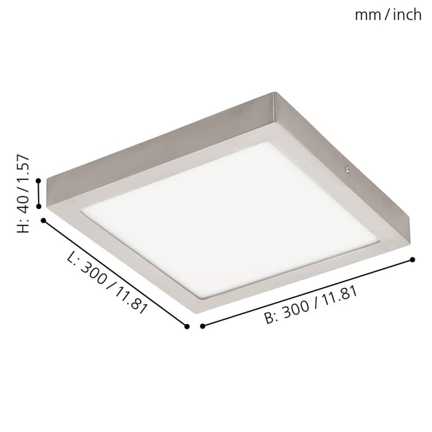 Eglo - Plafonnier LED RGBW dimmable FUEVA-C LED/21W/230V 30x30 cm