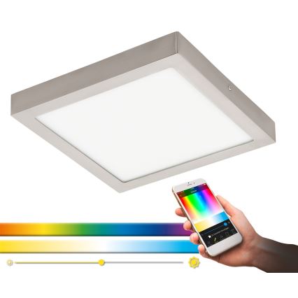 Eglo - Plafonnier LED RVBW à intensité variable FUEVA-C LED/21W/230V