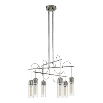 Eglo 96943 - Lampadario LED a sospensione con filo ZACHARO 6xE27/4W/230V
