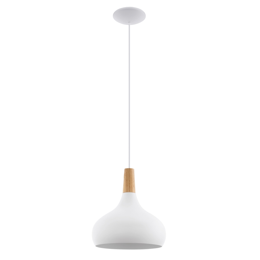 Eglo - Hängelampe 1xE27/60W/230V Ø 28 cm weiß