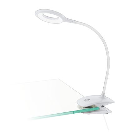 Eglo - Lampada LED dimmerabile con clip LED/3W/5V 500 mAh bianca