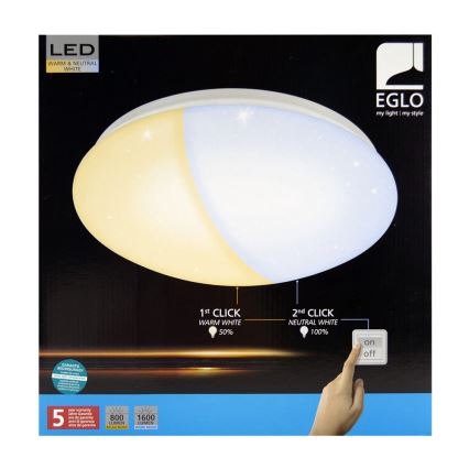Eglo 97108 - LED Deckenleuchte GIRON-RW 1xLED/18W/230V 2700K-4000K