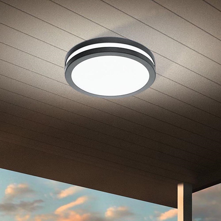 Eglo 97237 - LED-dimmbare Badezimmer-Deckenleuchte LOCANA-C LED/14W/230V IP44 Anthrazit