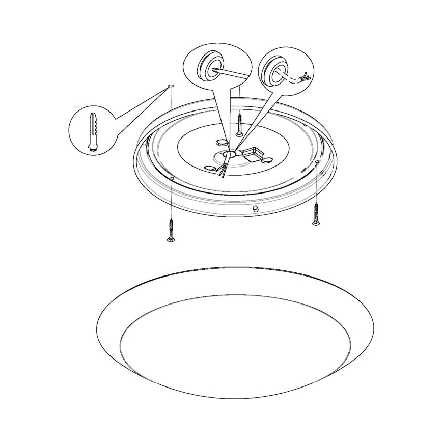 Eglo 97254 - LED Badezimmer-Deckenleuchte PILONE LED/11W/230V weiß IP44