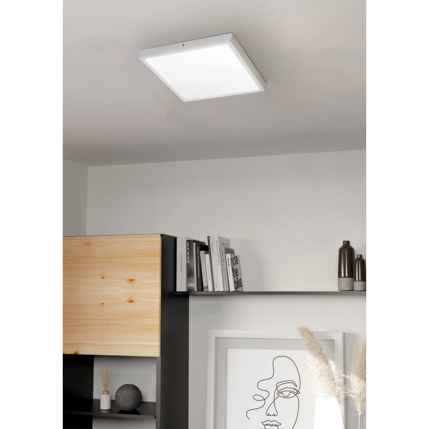 Eglo - LED-Deckenleuchte 1xLED/25W/230V weiß, quadratisch, 4000K, 40x40 cm