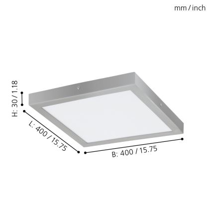 Eglo - Plafoniera LED 1xLED/25W/230V 4000K