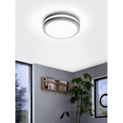 Eglo 97299 - Lampada da bagno dimmerabile LOCANA-C LED/14W, argento, IP44