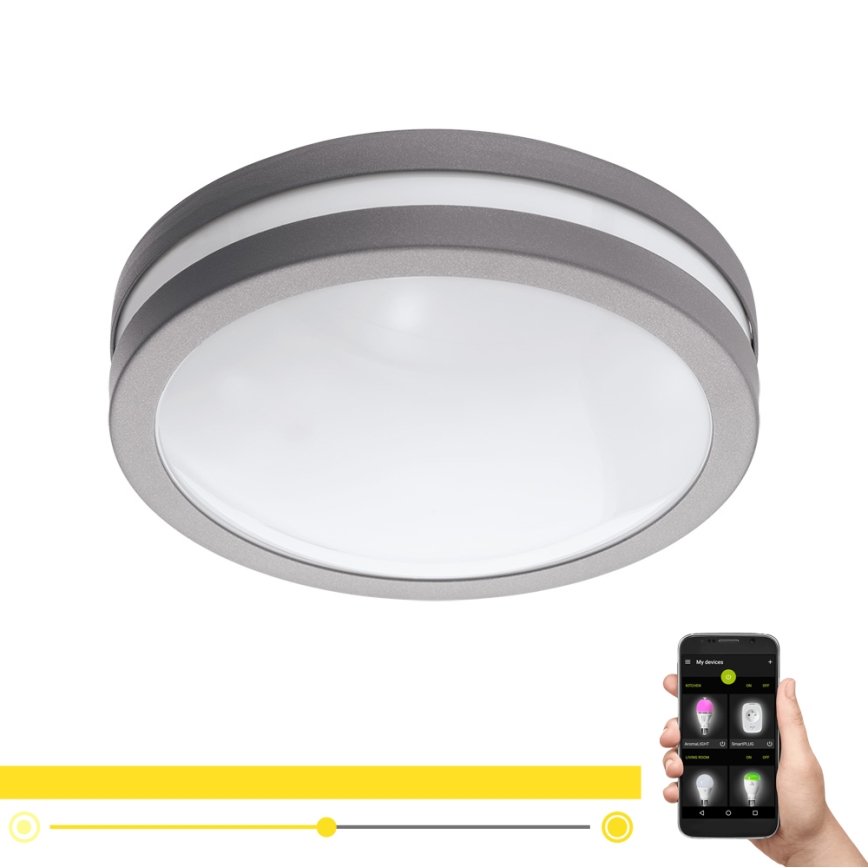 Eglo 97299 - Lampada da bagno dimmerabile LOCANA-C LED/14W, argento, IP44