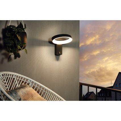 Eglo - Applique a LED  da esterno con sensore LED/11W/230V IP44