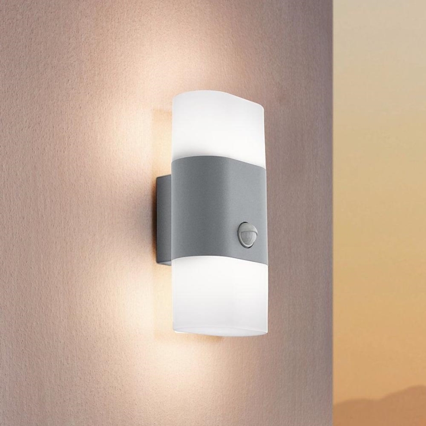 Eglo 97313 - Applique a LED  da esterno con sensore FAVRIA 1 2xLED/5,5W/230V IP44