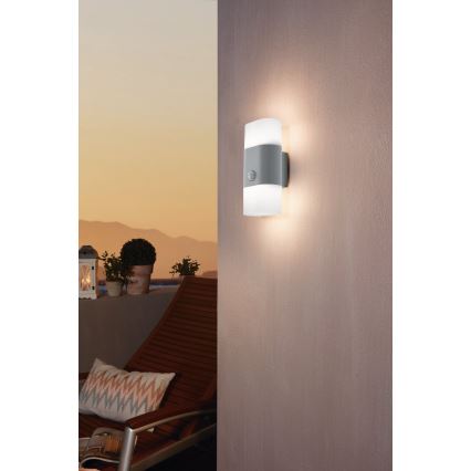Eglo 97313 - Applique a LED  da esterno con sensore FAVRIA 1 2xLED/5,5W/230V IP44