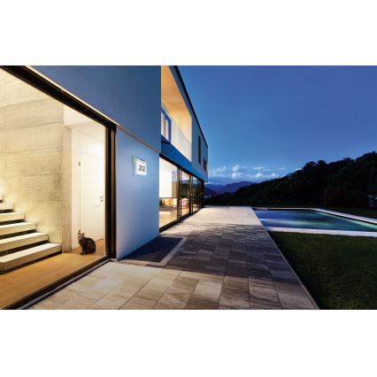 Eglo - Numéro de maison solaire LED/2W/3,7V IP44