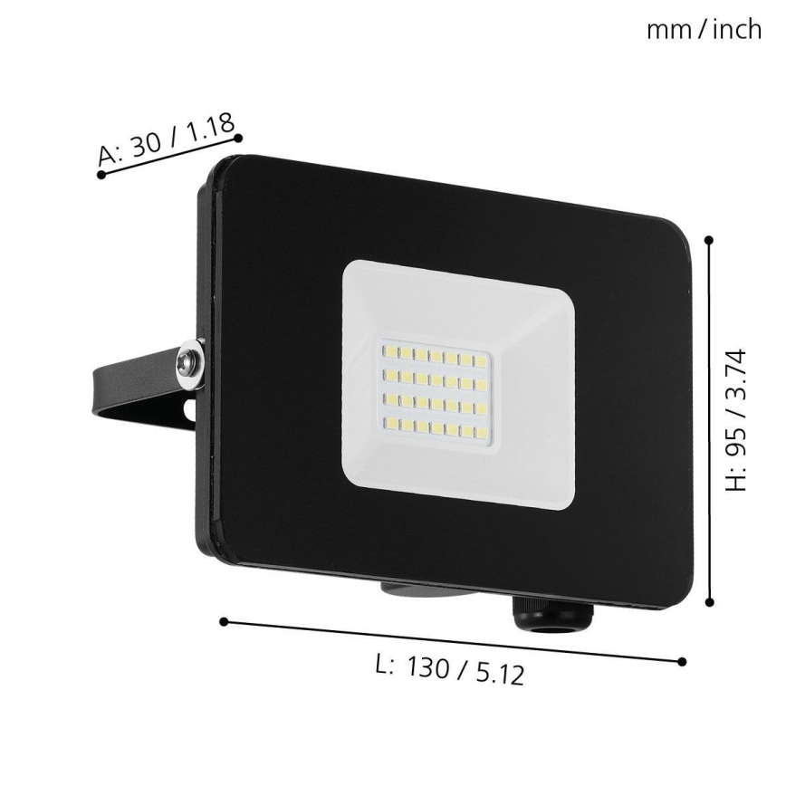 Eglo - Riflettore LED LED/20W/230V