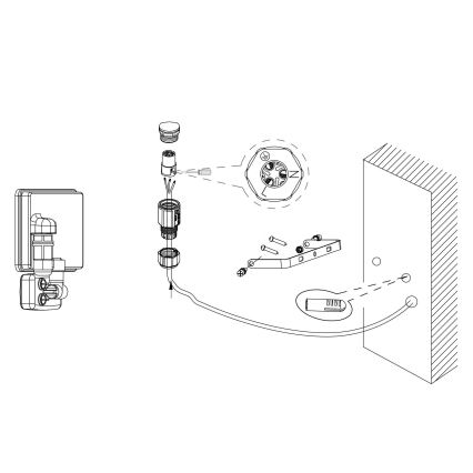 Eglo - Riflettore a LED con sensore LED/20W/230V IP44