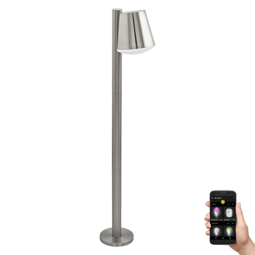 Eglo 97485 - Lampe LED extérieure dimmable CALDIERO-C 1xE27/9W/230V finition chrome mat IP44