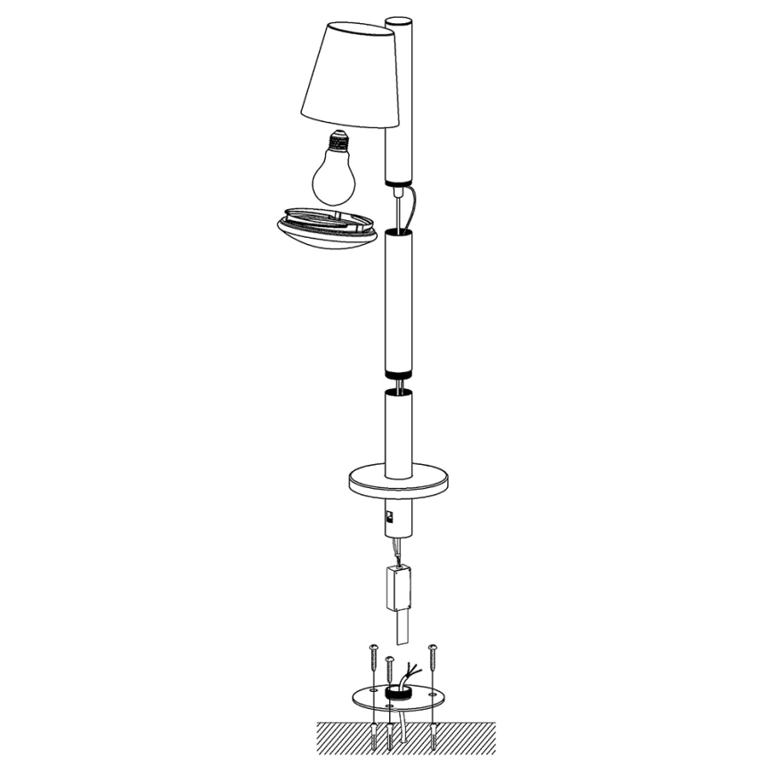 Eglo 97485 - Lampe LED extérieure dimmable CALDIERO-C 1xE27/9W/230V finition chrome mat IP44