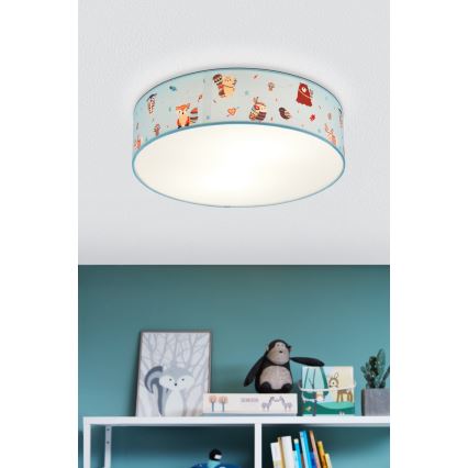 Eglo - Plafoniera per bambini 2xE27/40W/230V