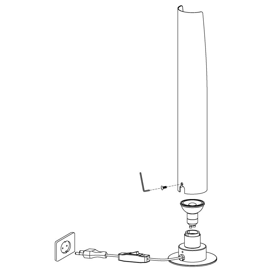 Eglo - Lampe de table LED 1xGU10/4,5W/230V
