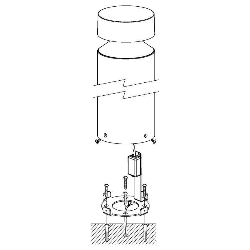Eglo - Lampada LED da esterno LED/11W/230V nero 450 mm