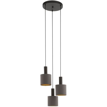 Eglo - Lampadario a sospensione con filo 3xE27/60W/230V