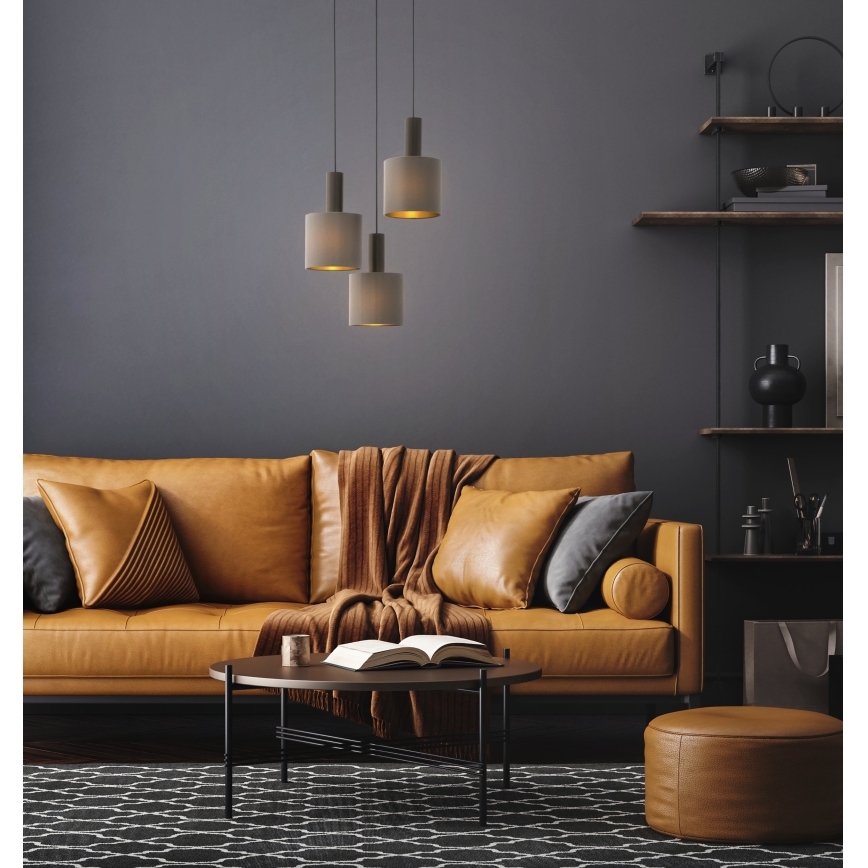 Eglo - Lampadario a sospensione con filo 3xE27/60W/230V
