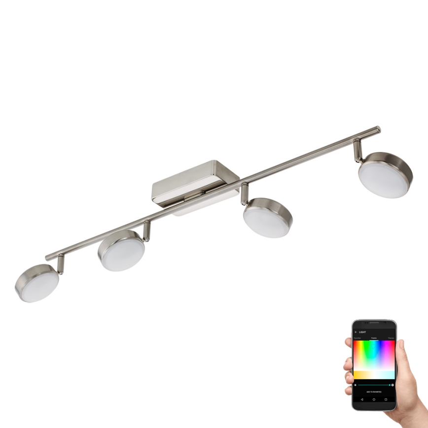 Eglo - LED RGB Faretto dimmerabile CORROPOLI-C 4xLED/5W/230V