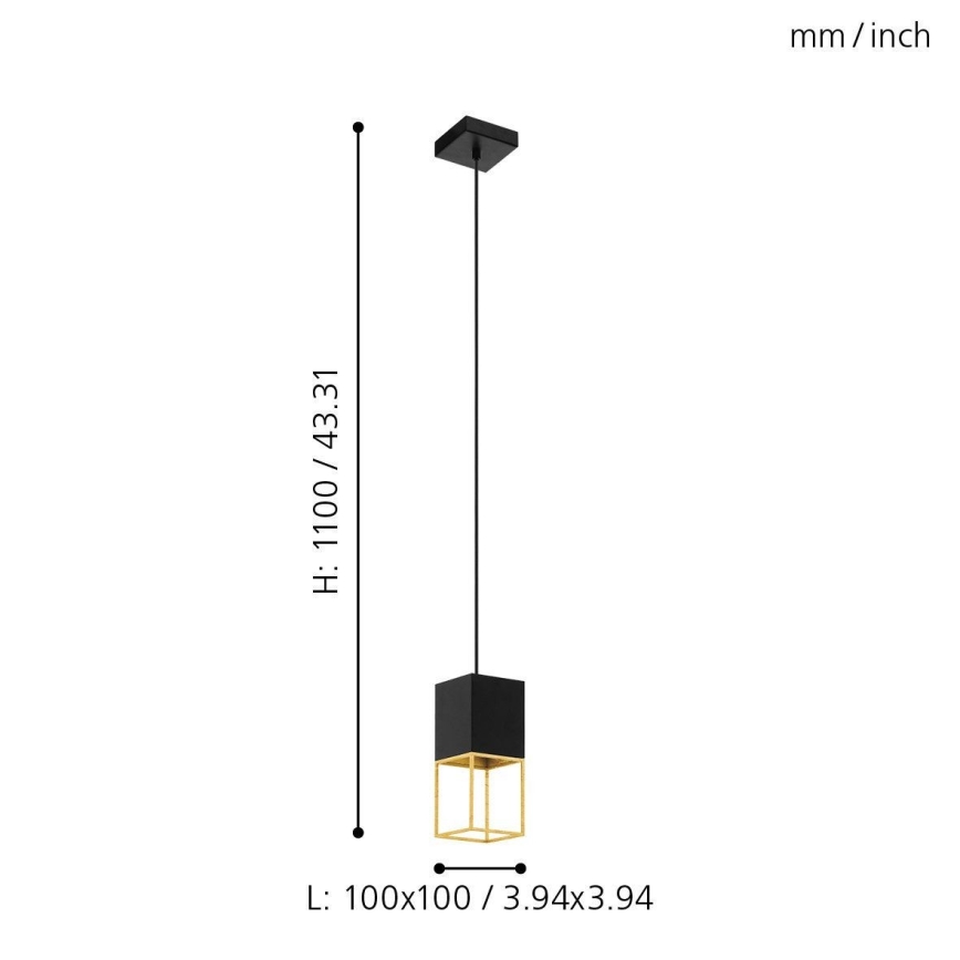Eglo - Lampadario LED a sospensione con filo 1xGU10/5W/230V