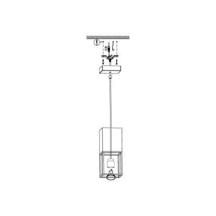 Eglo - Lampadario LED a sospensione con filo 1xGU10/5W/230V
