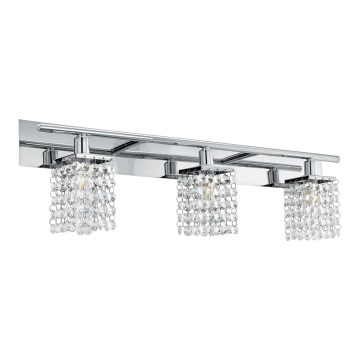 Eglo 97748 - Applique murale LED en cristal salle de bain AREQUITO 3xG9/3W/230V