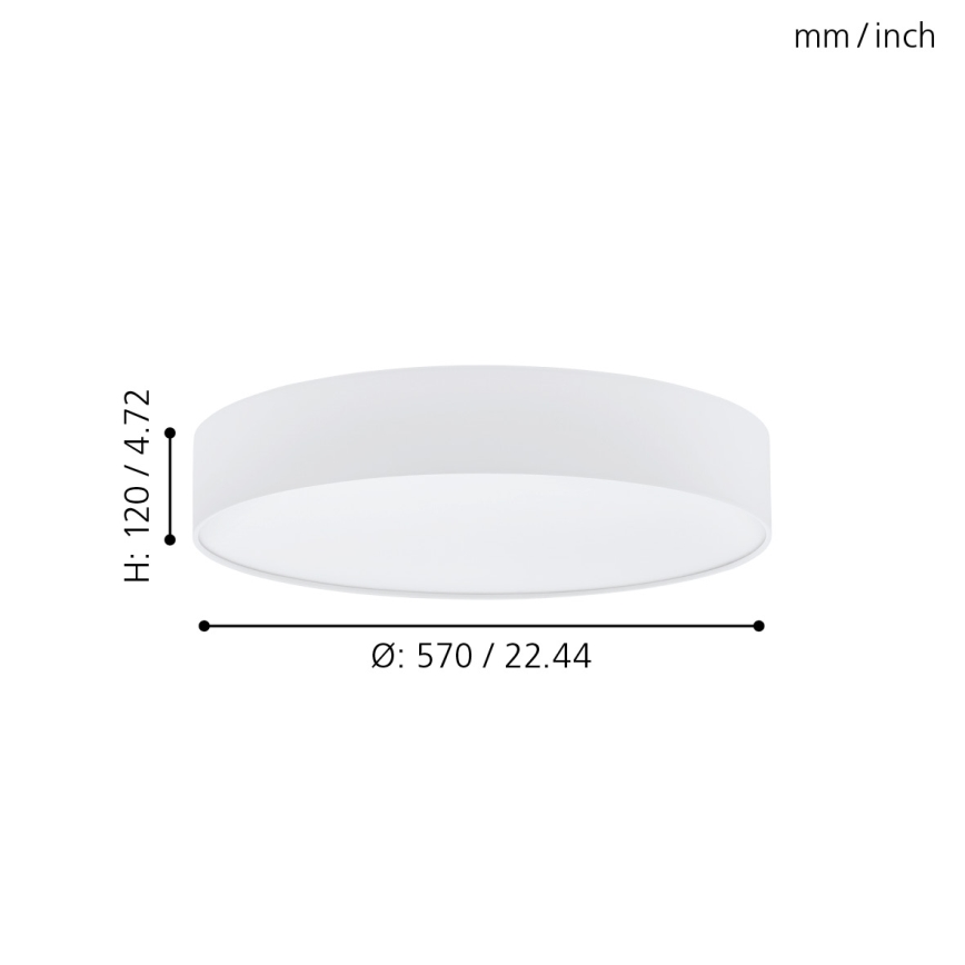 Eglo - LED dimmbare Deckenbeleuchtung LED/40W/230V