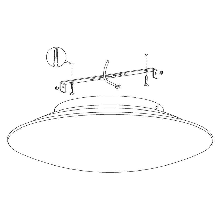 Eglo 97811 - LED RGB dimmbare Deckenleuchte FRATTINA-C 1xLED/27W/230V