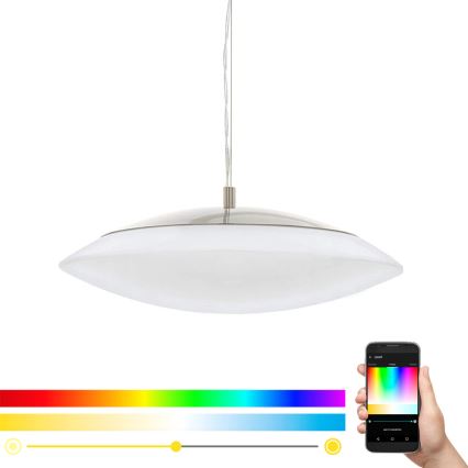 Eglo 97812 - Lampadario a sospensione LED RGB dimmerabile con cavo FRATTINA-C LED/27W/230V