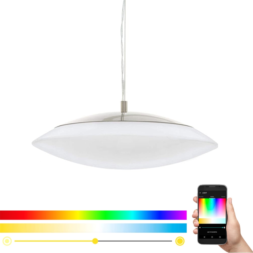 Eglo 97812 - Lampadario a sospensione LED RGB dimmerabile con cavo FRATTINA-C LED/27W/230V