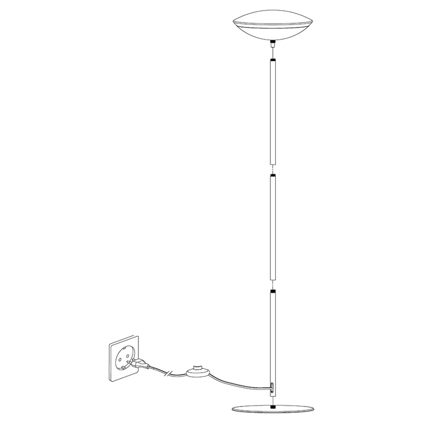 Eglo 97814 - Lampada da terra LED dimmerabile FRATTINA-C 1xLED/18W/230V