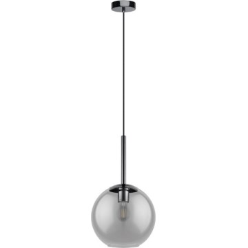Eglo 97847 - Lampada a sospensione su cavo TINDARI 1xE27/28W/230V nero/fumé