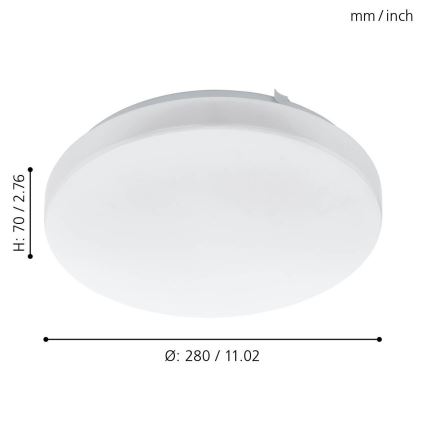 Eglo - Plafonnier LED/11,5W/230V
