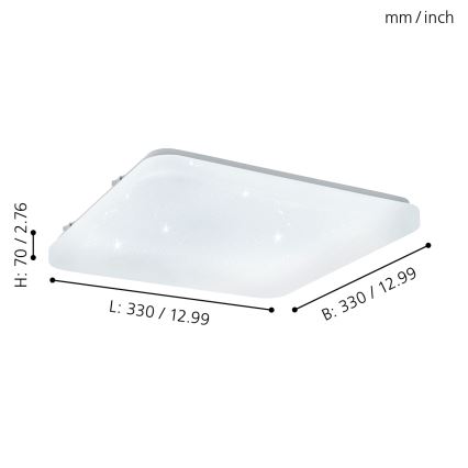 Eglo - Plafonnier LED/14,6W/230V